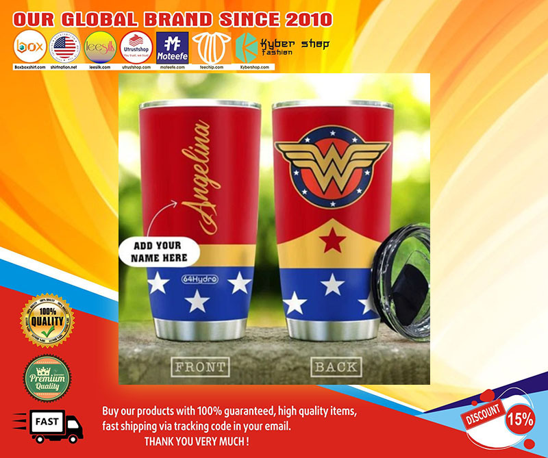 Wonder woman custom personalized name tumbler- LIMITED EDITION