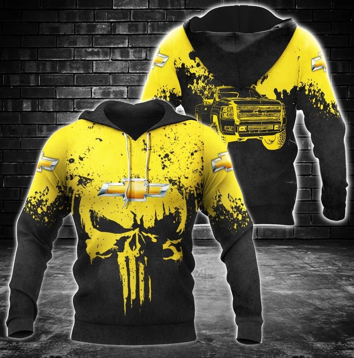 Chevrolet punisher skull 3d over print hoodie – LIMITED EDITION