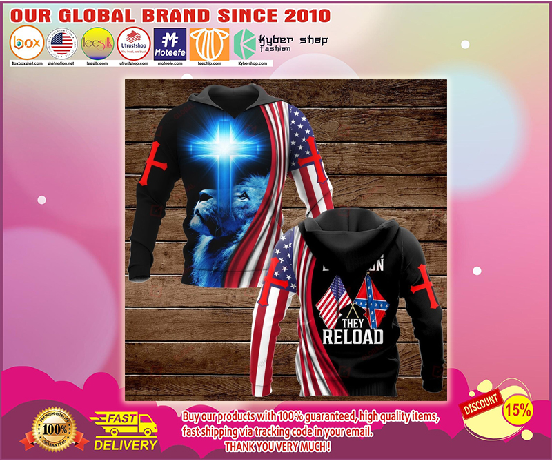 Lion confederate states of america flag these colors don't run they reload all over printed 3d hoodie 1