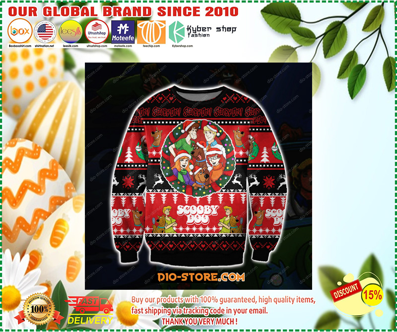 SCOOBY-DOO 3D PRINT KNITTING PATTERN UGLY CHRISTMAS SWEATER 1