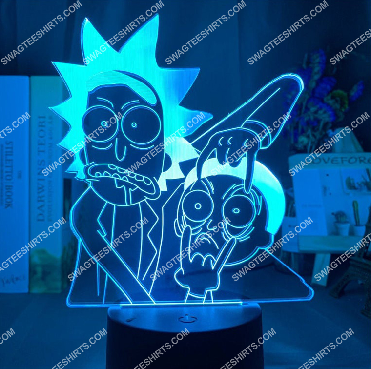 Rick and morty tv show 3d night light led 21