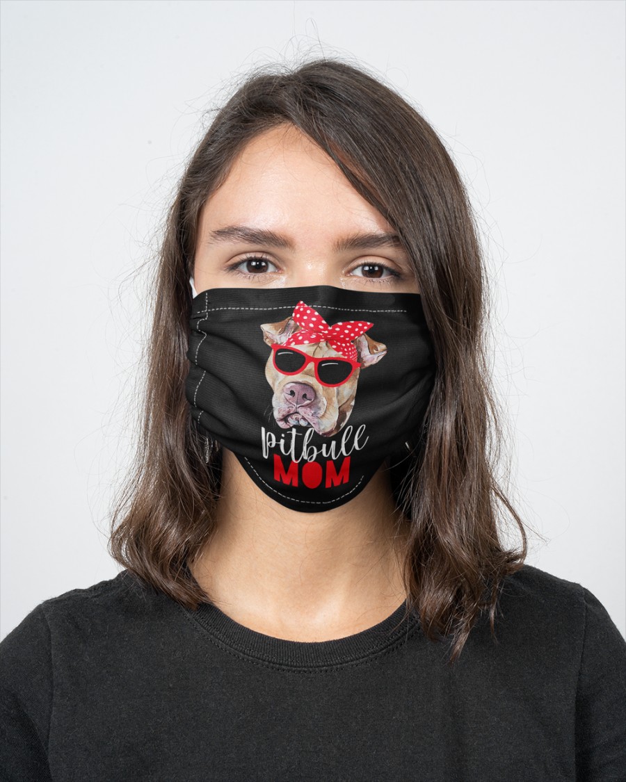 Pitbull mom face mask 1