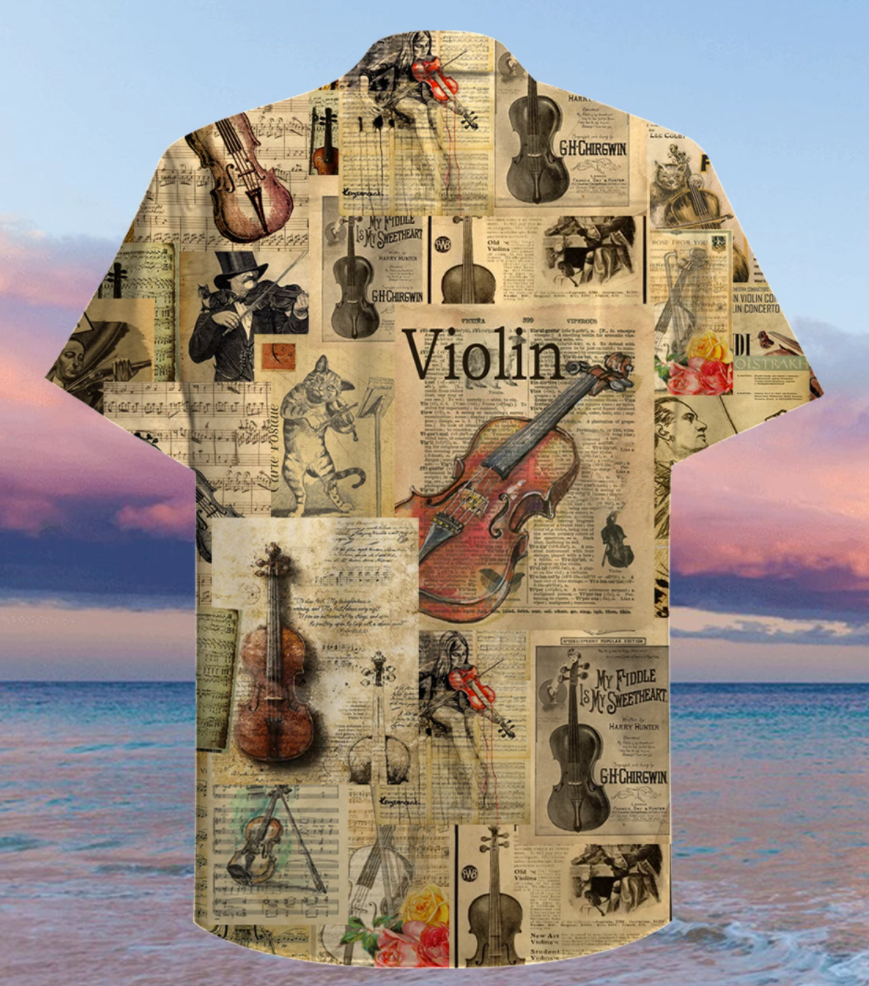 Violin hawaiian shirt 2