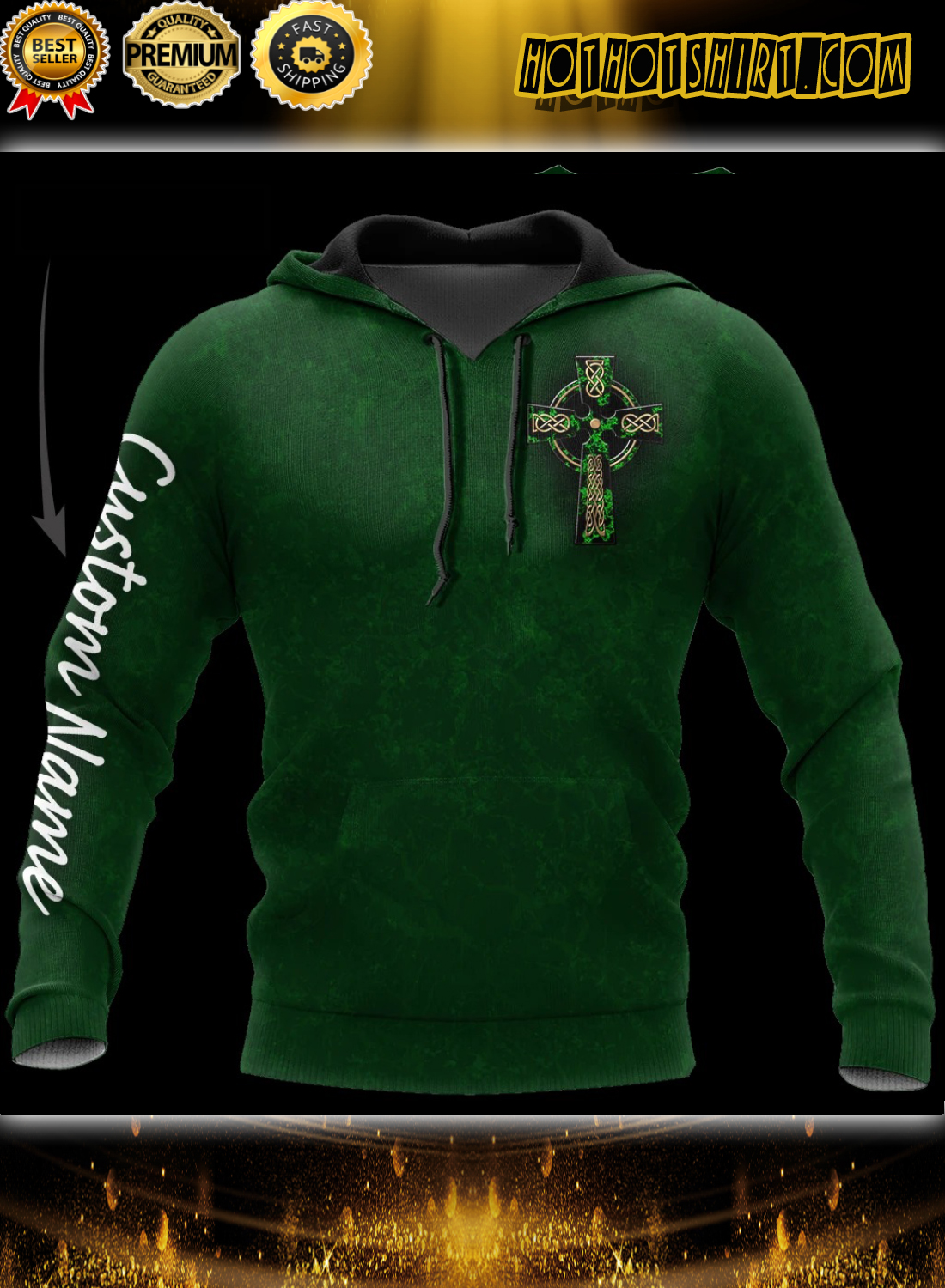 Irish St Patrick day 3D Personalized Custom Name Hoodie And Shirts