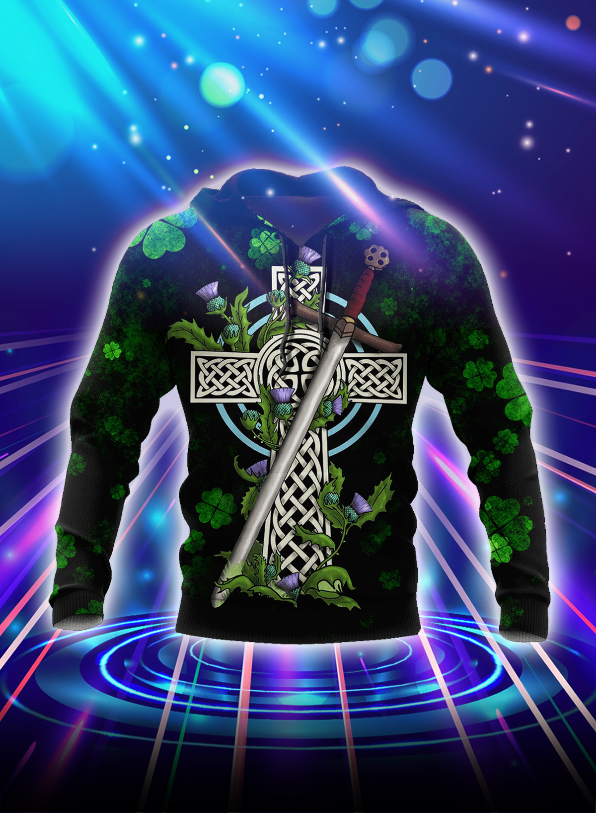 Irish St Patrick day 3d hoodie