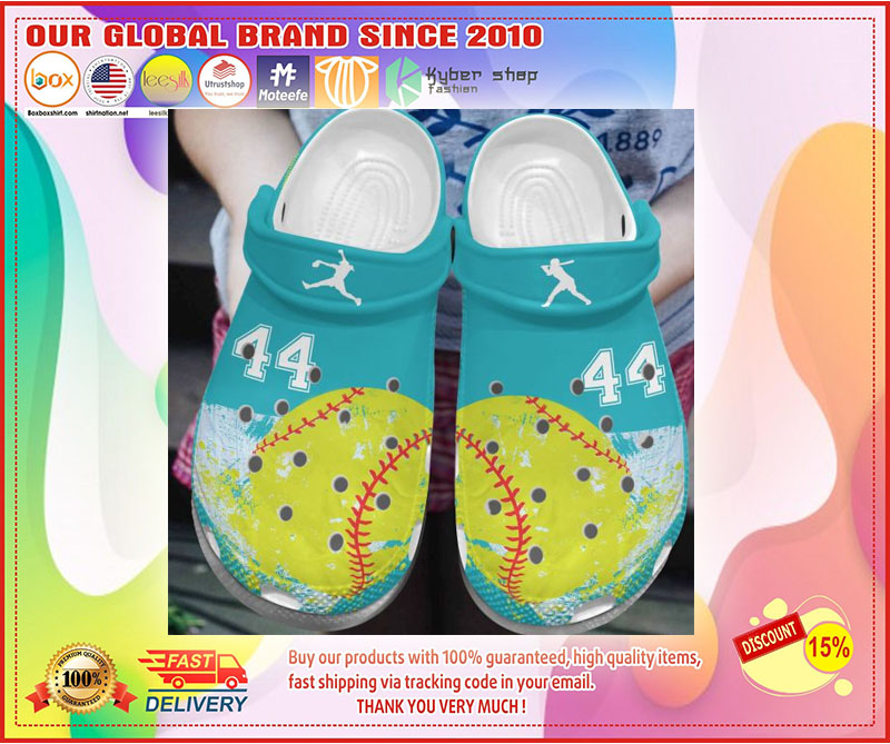 Softball custom personalized number croc shoes crocband 4