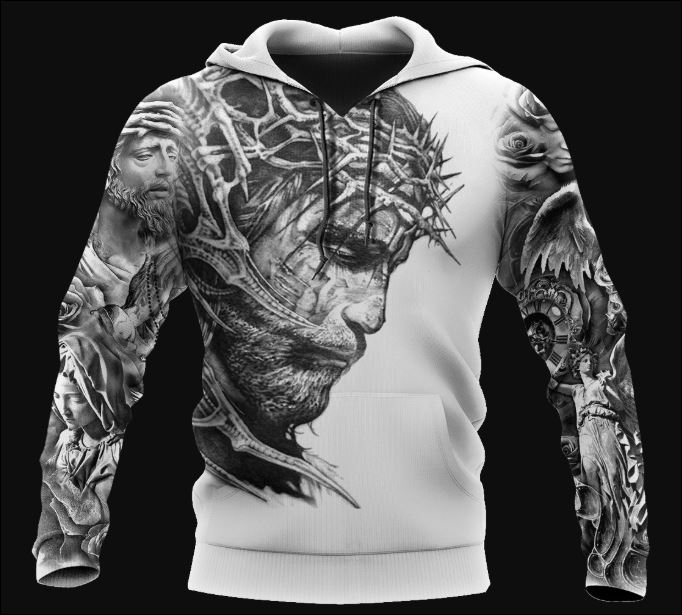 Jesus Tattoo 3D hoodie, shirt – dnstyles