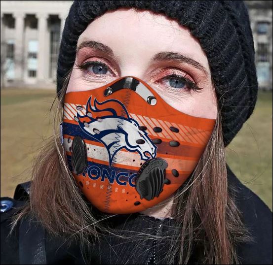 Denver Broncos logo activated carbon Pm 2.5 Fm face mask – Dnstyles