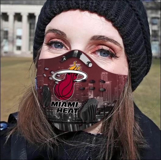 Miami Heat filter activated carbon face mask