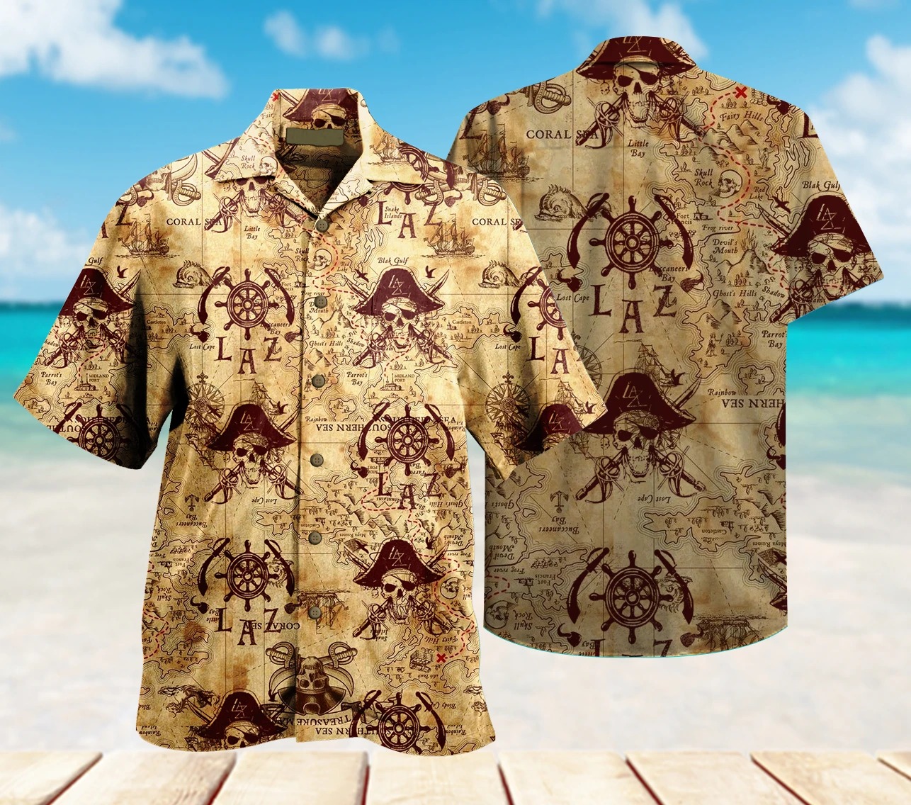 Pirate hawaiian shirt