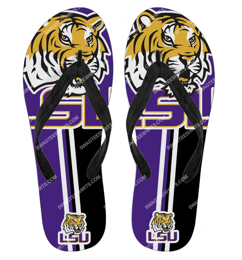 [special edition] the lsu tigers football full printing flip flops – maria