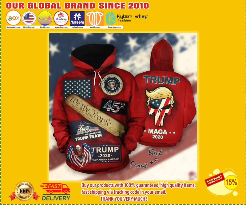 Trump maga bear 2020 3d hoodie 1