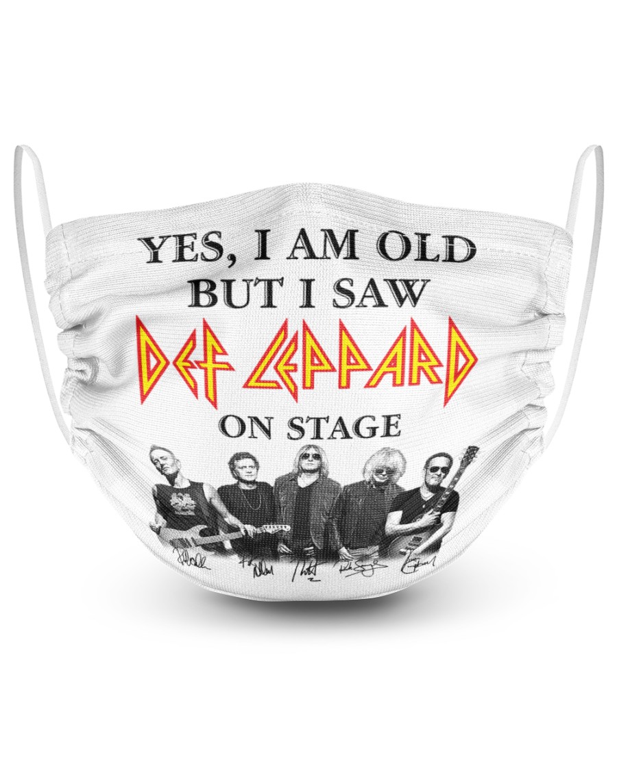 Yes i am old but i saw def leppard on stage face mask 2