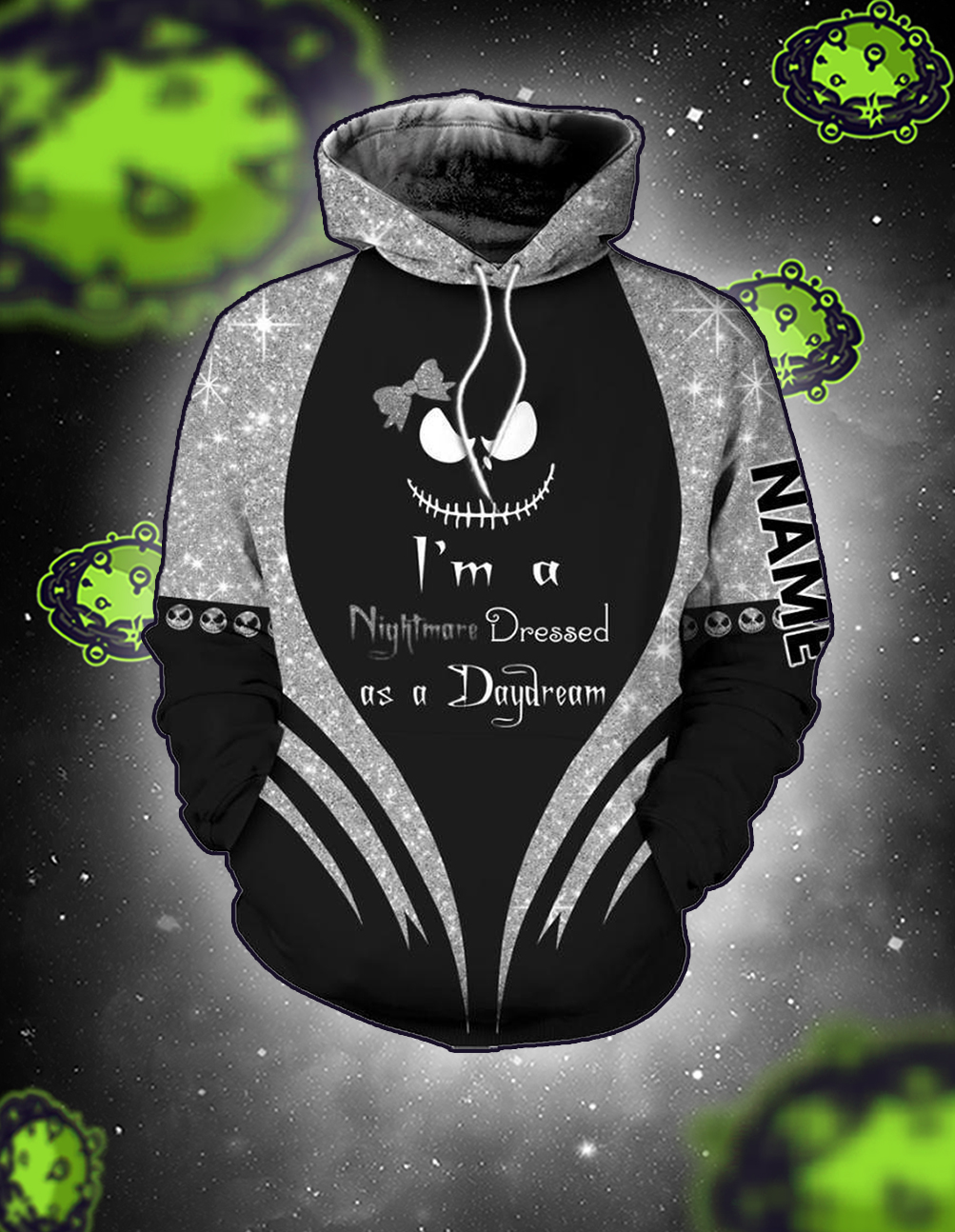 Personalized I'm a nightmare dressed as a daydream 3D hoodie