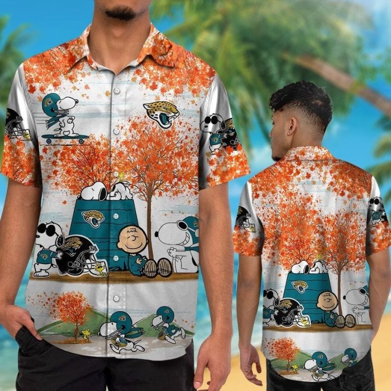 Jacksonville Jaguars Snoopy Autumn Hawaiian Shirt, Shorts