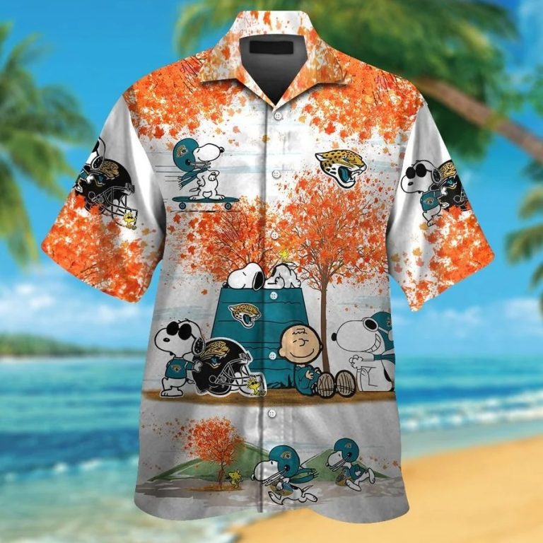 Jacksonville Jaguars Snoopy Autumn Hawaiian Shirt, Shorts1