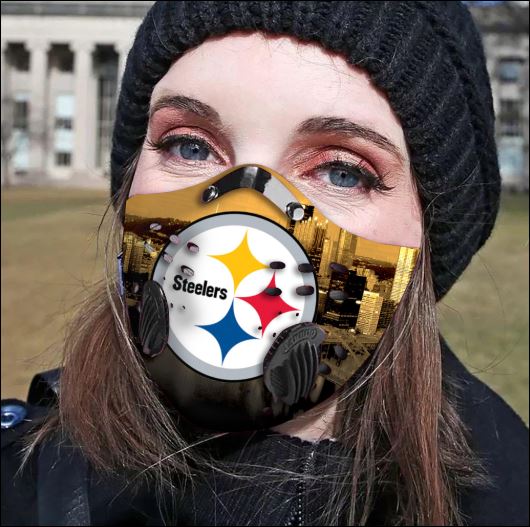 Pittsburgh Steelers filter activated carbon face mask