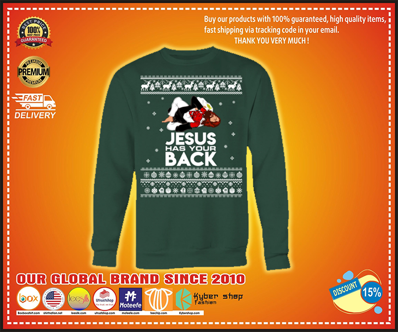 Jesus has your back ugly sweater – LIMITED EDITION BBS