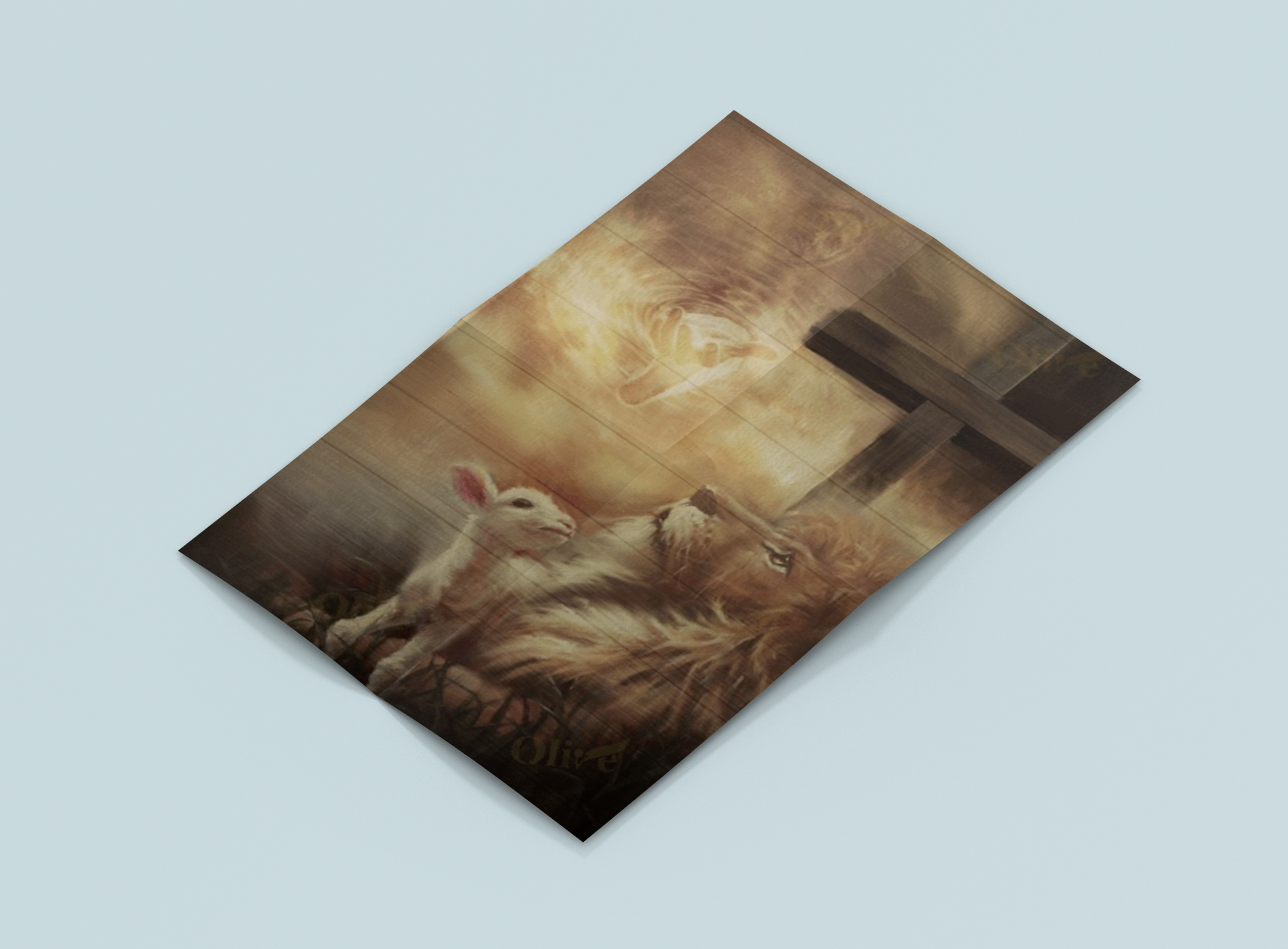 Jesus lion and lamb Canvas 3