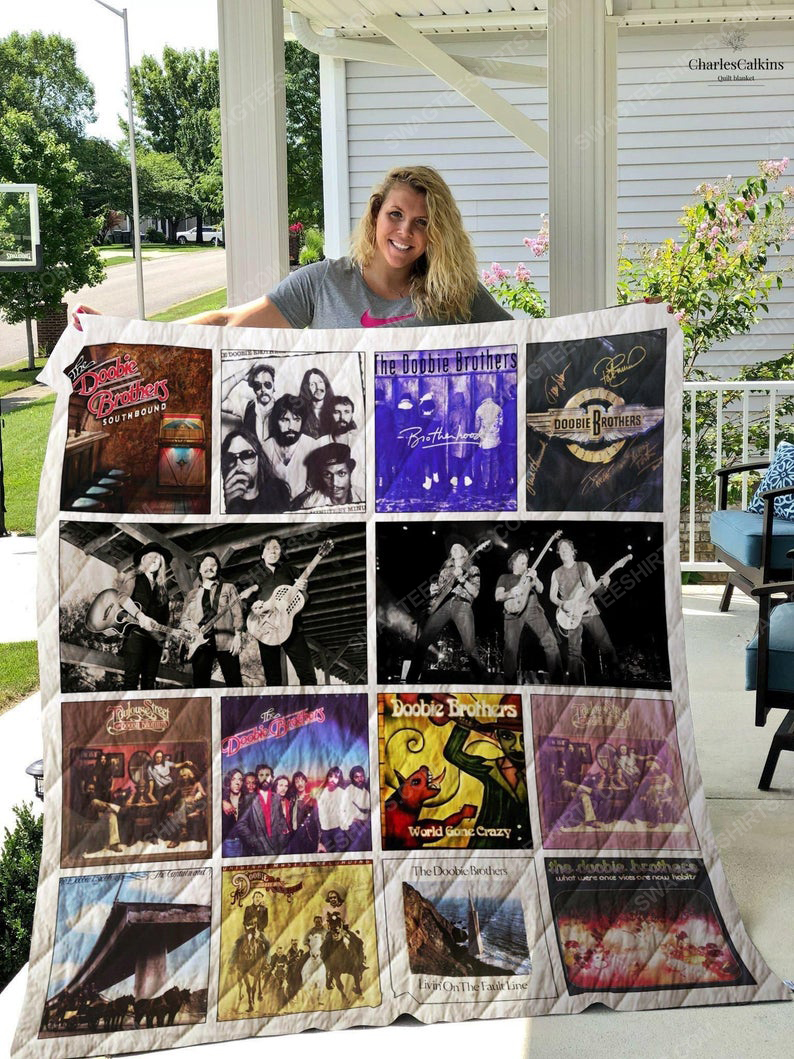 The doobie brothers albums cover rock band full printing quilt 1