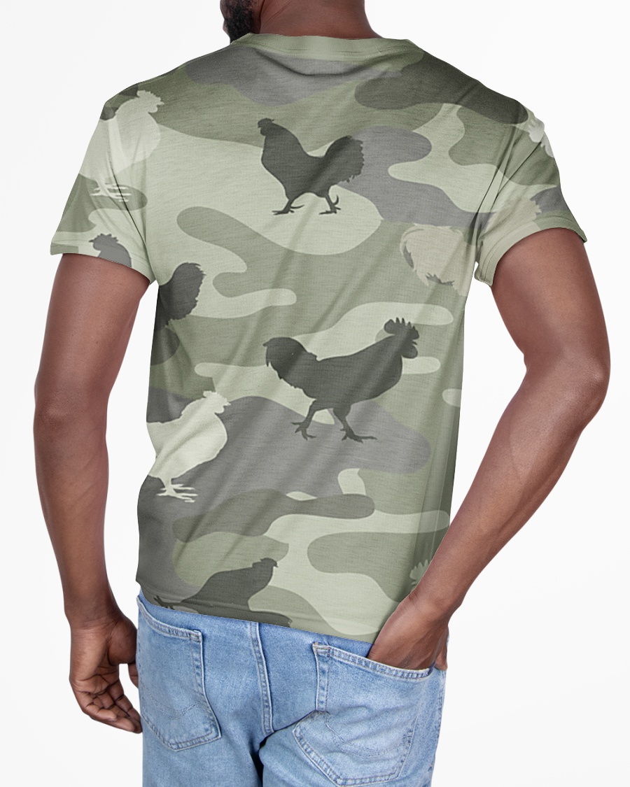 Chicken all over printed 3d shirt 2