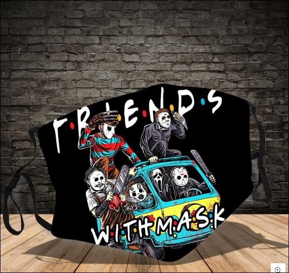 Friends with mask horror characters face mask