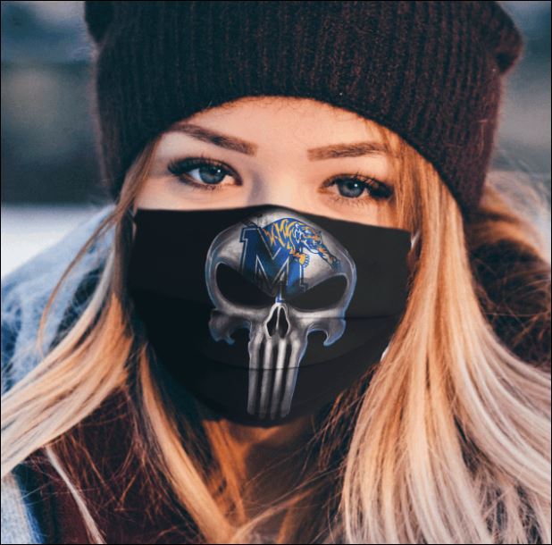Memphis Tigers The Punisher face mask