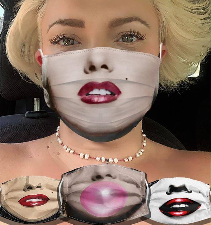 Marilyn monroe face mask