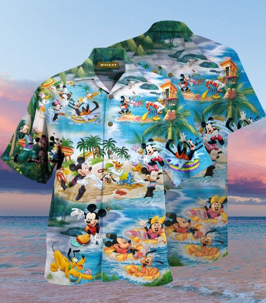 Mickey Mouse Beach Picnic Hawaiian Shirt