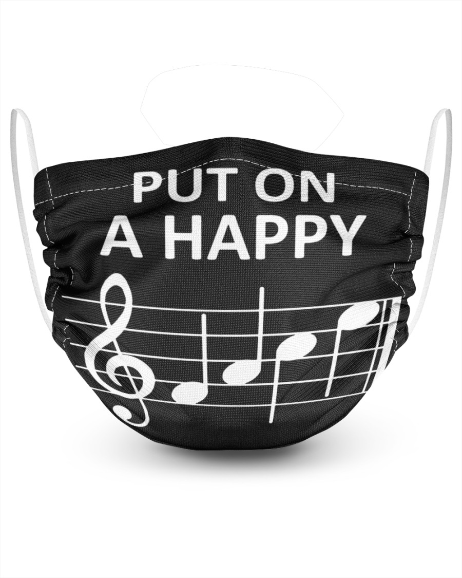 Music put on a happy face mask