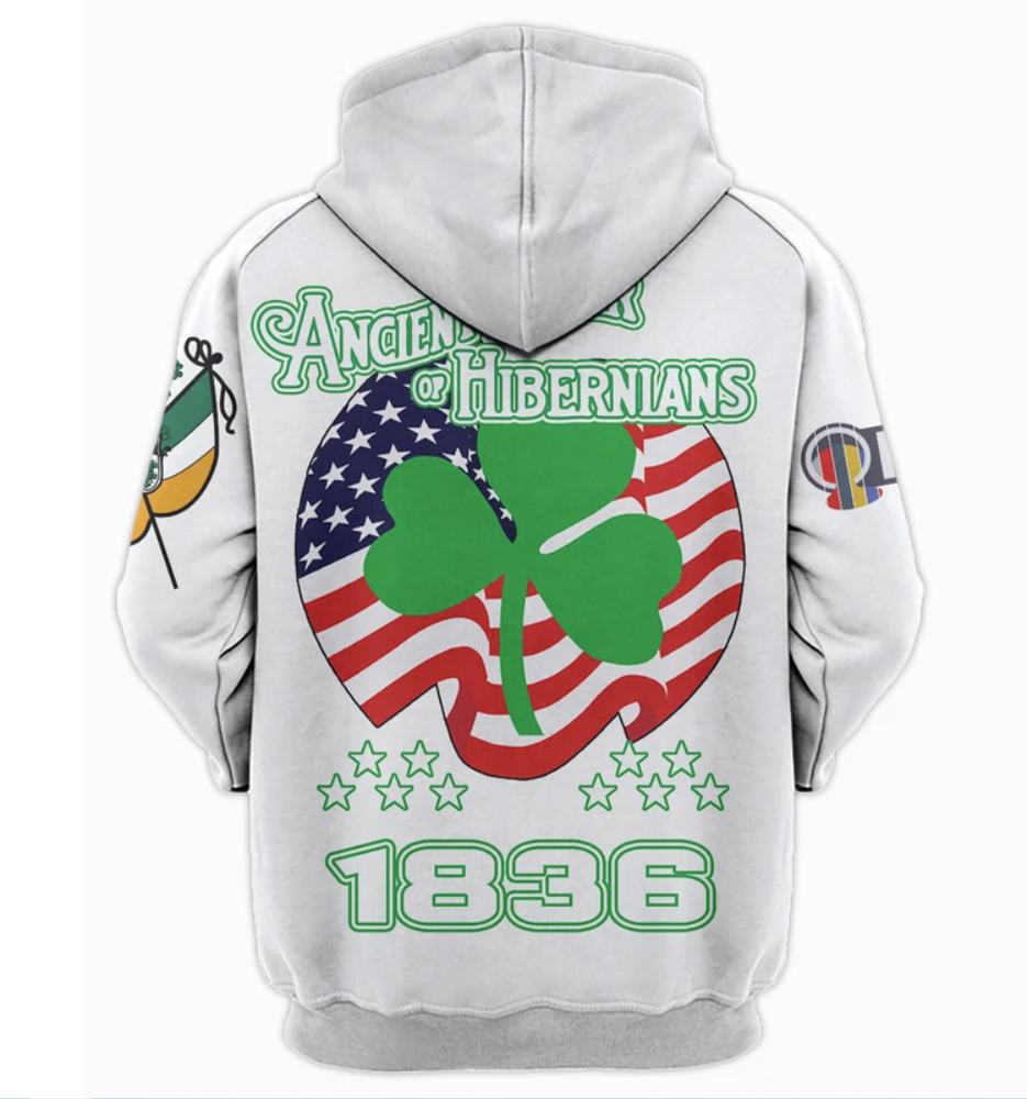 Ancient Order of Hibernians all over printed 3D hoodie 1