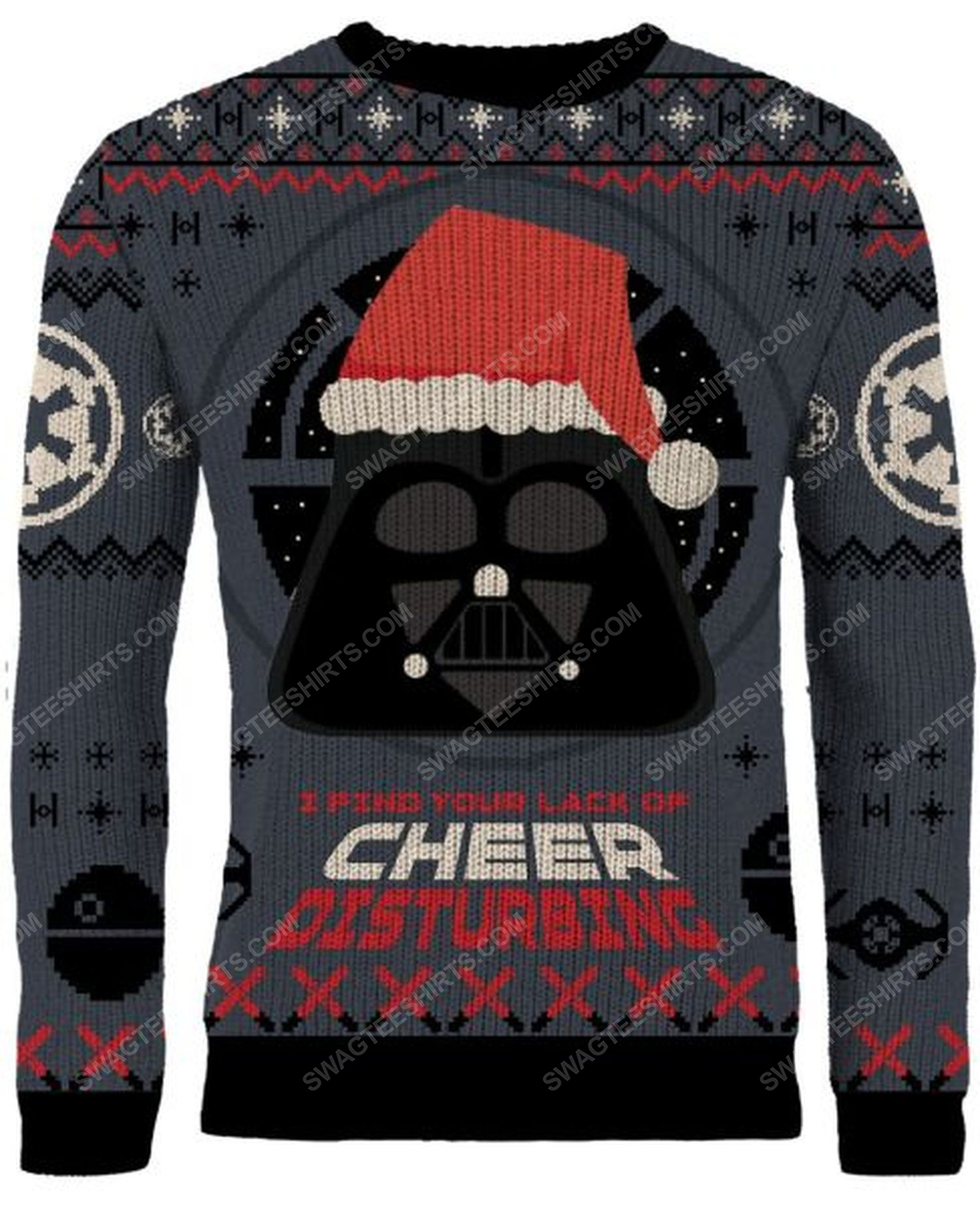 [special edition] Star wars i find your lack of cheer disturbing full print ugly christmas sweater – maria