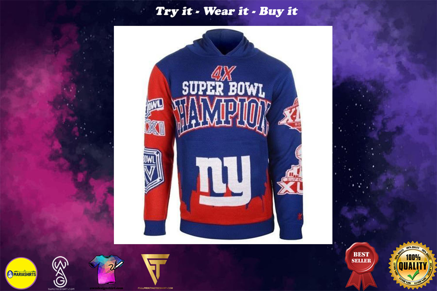 [special edition] the new york giants super bowl champions full over print shirt – maria