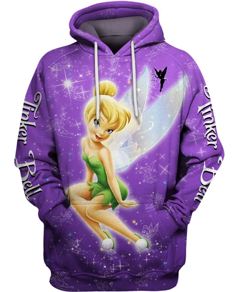 Tinker Bell Purple Magic 3d hoodie