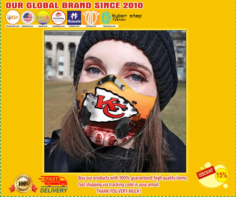 Kansas City Chiefs filter face mask – LIMITED EDITION BBS