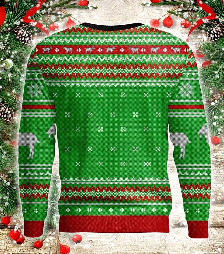 Dear santa just bring goats ugly sweater3