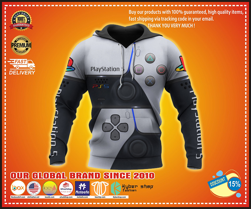 Ps5 3D all over printed hoodie 2