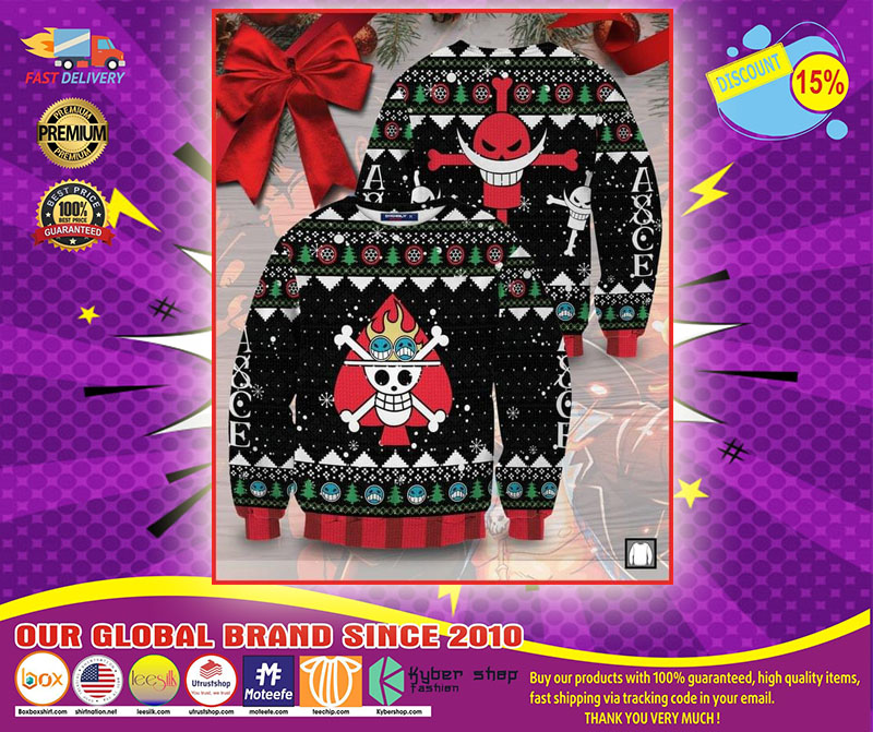 Skull Pirate ugly Christmas sweater1
