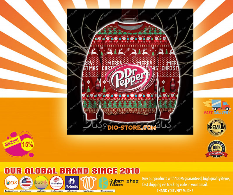 3D print knitting pattern DR pepper print ugly christmas sweater4