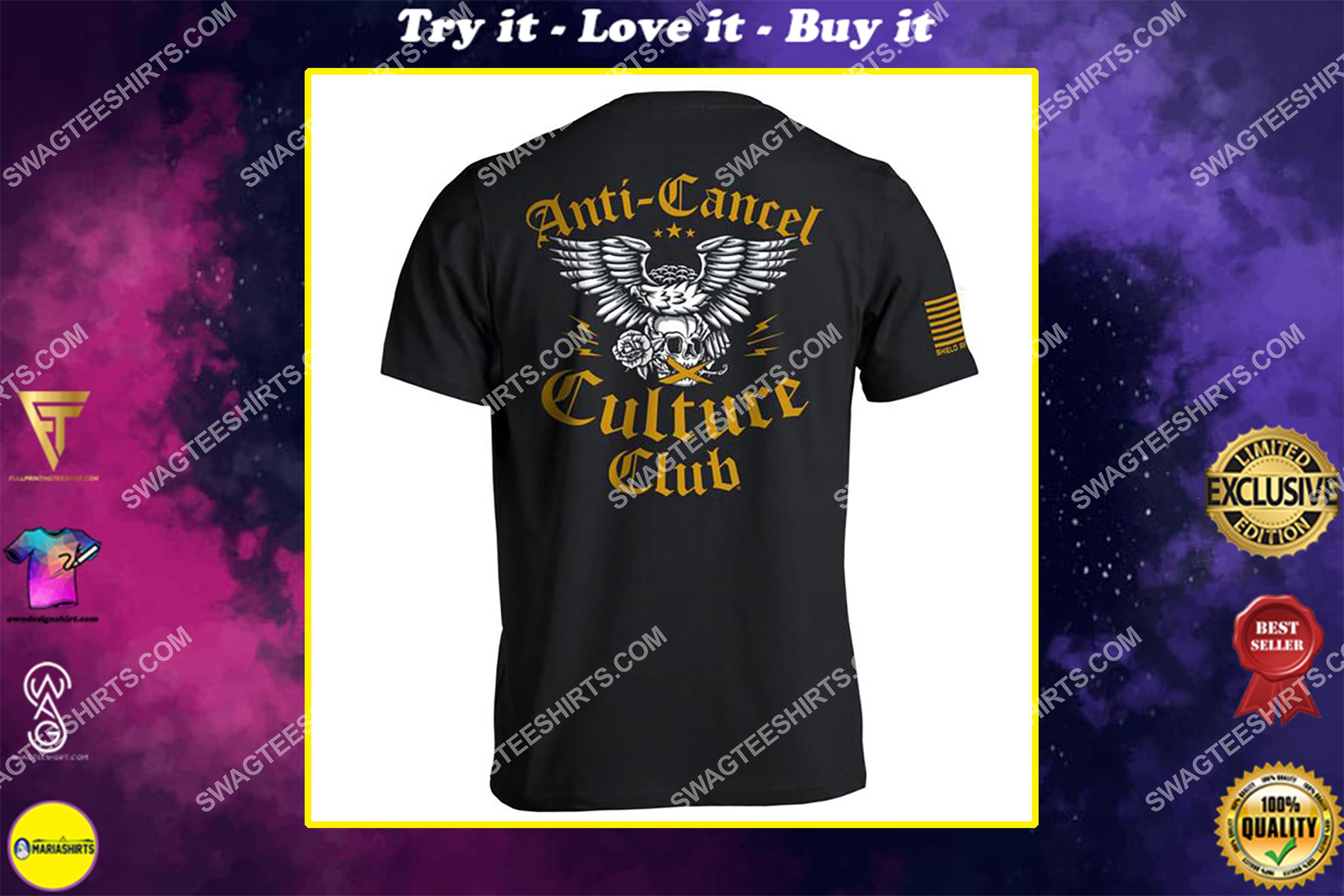 [special edition] anti cancel culture club political full print shirt – maria