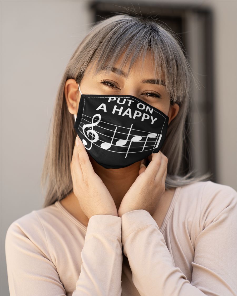 Music put on a happy face mask 1