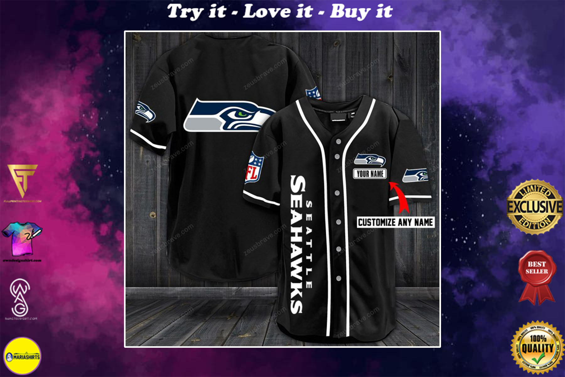 [special edition] custom name jersey seattle seahawks shirt – maria