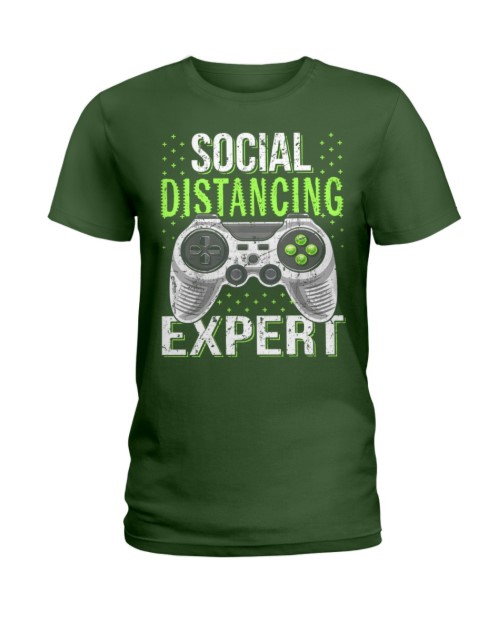 Social distancing expert - 2020 coronavirus lady shirt