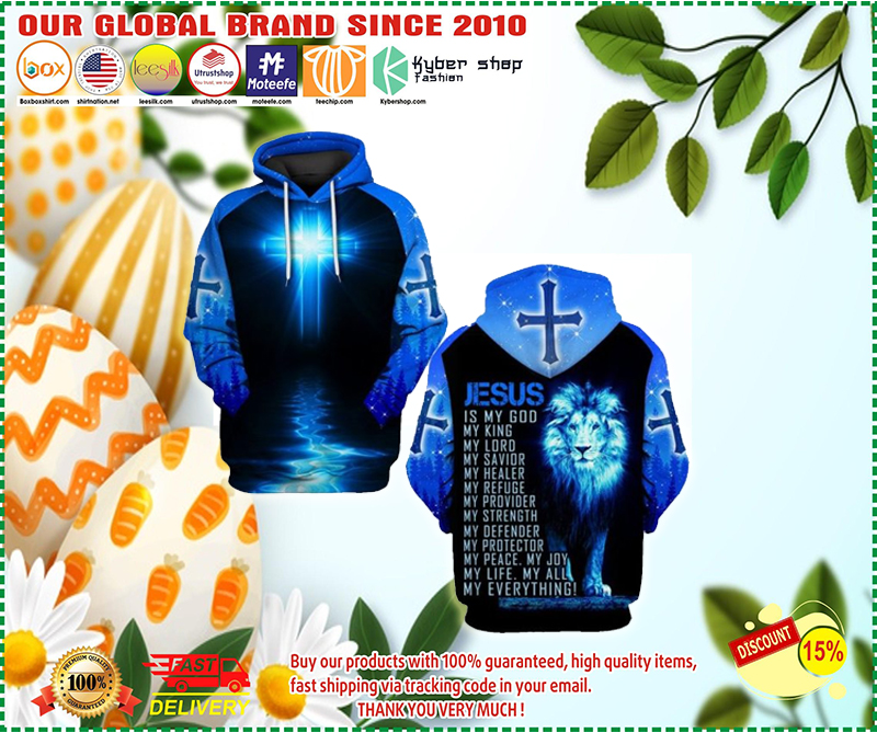 Lion Jesus Is My Everything 3D over print Hoodie 1