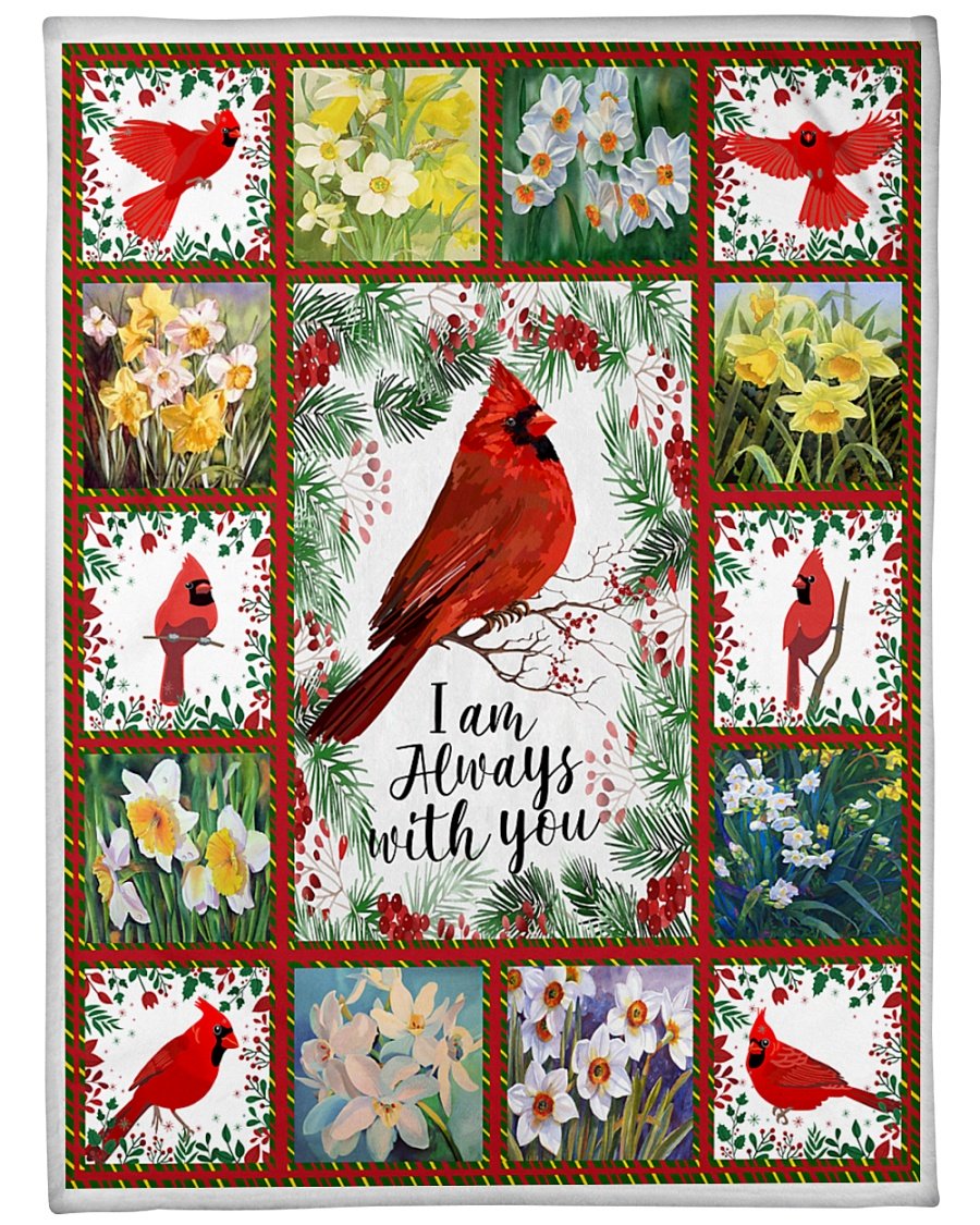 Cardinal I’m Always With You Blanket