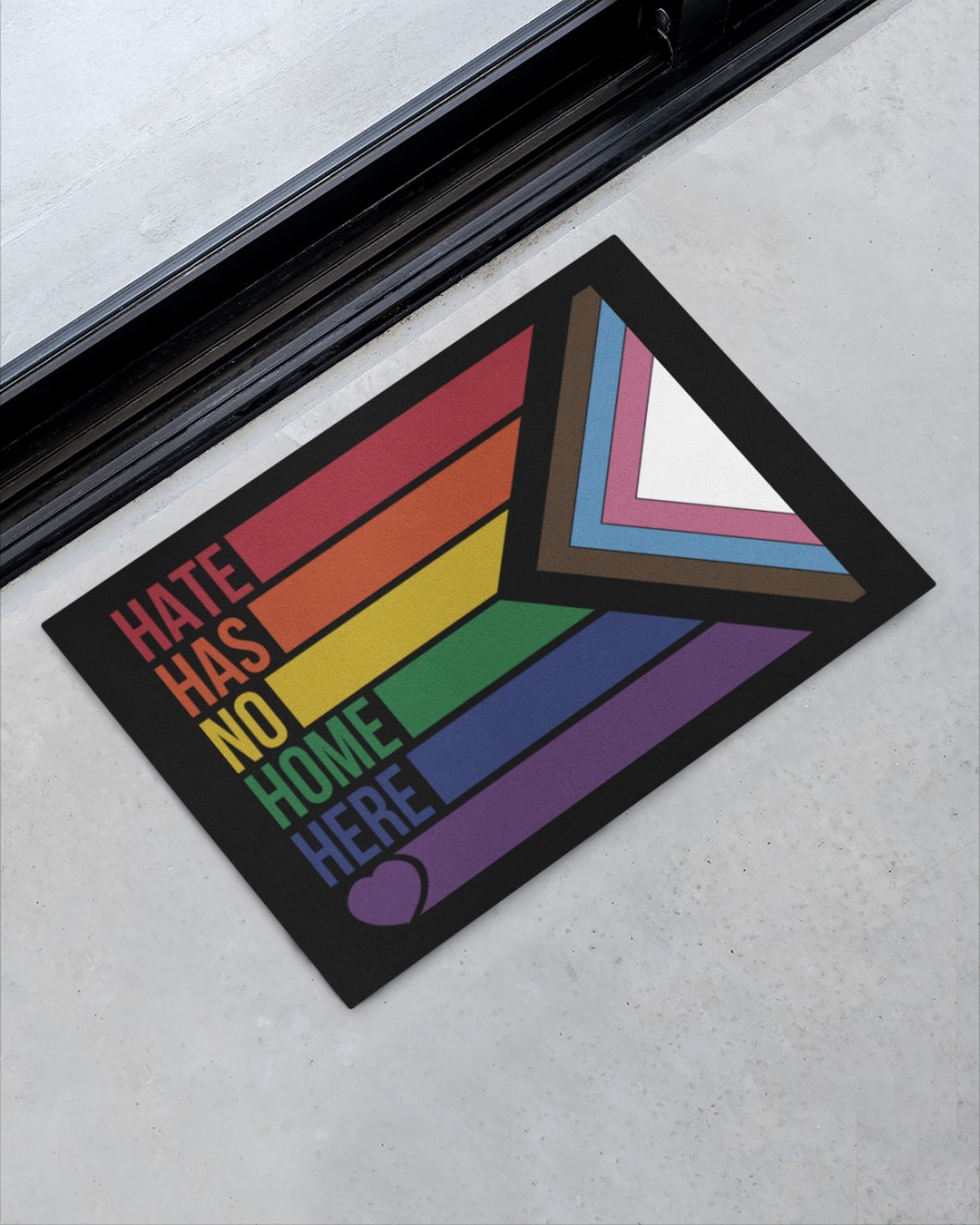 LGBT Hate has no home here doormat Picture 1