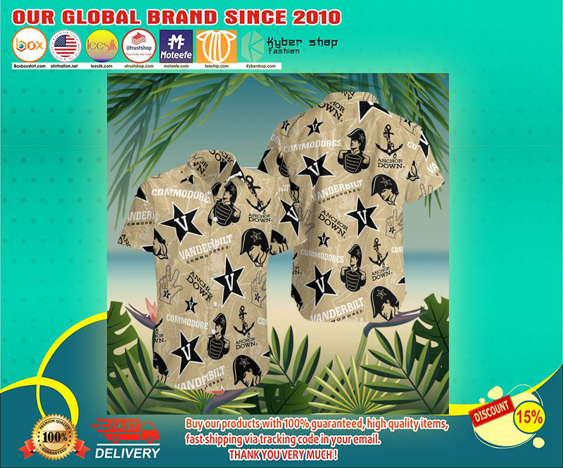 Vanderbilt commodores hawaiian shirt