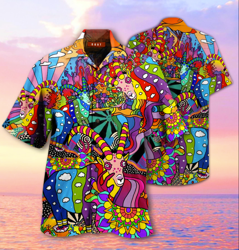 Goats hippie hawaiian shirt – dnstyles