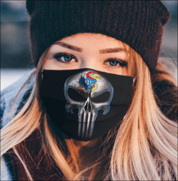 Kansas Jayhawks The Punisher face mask