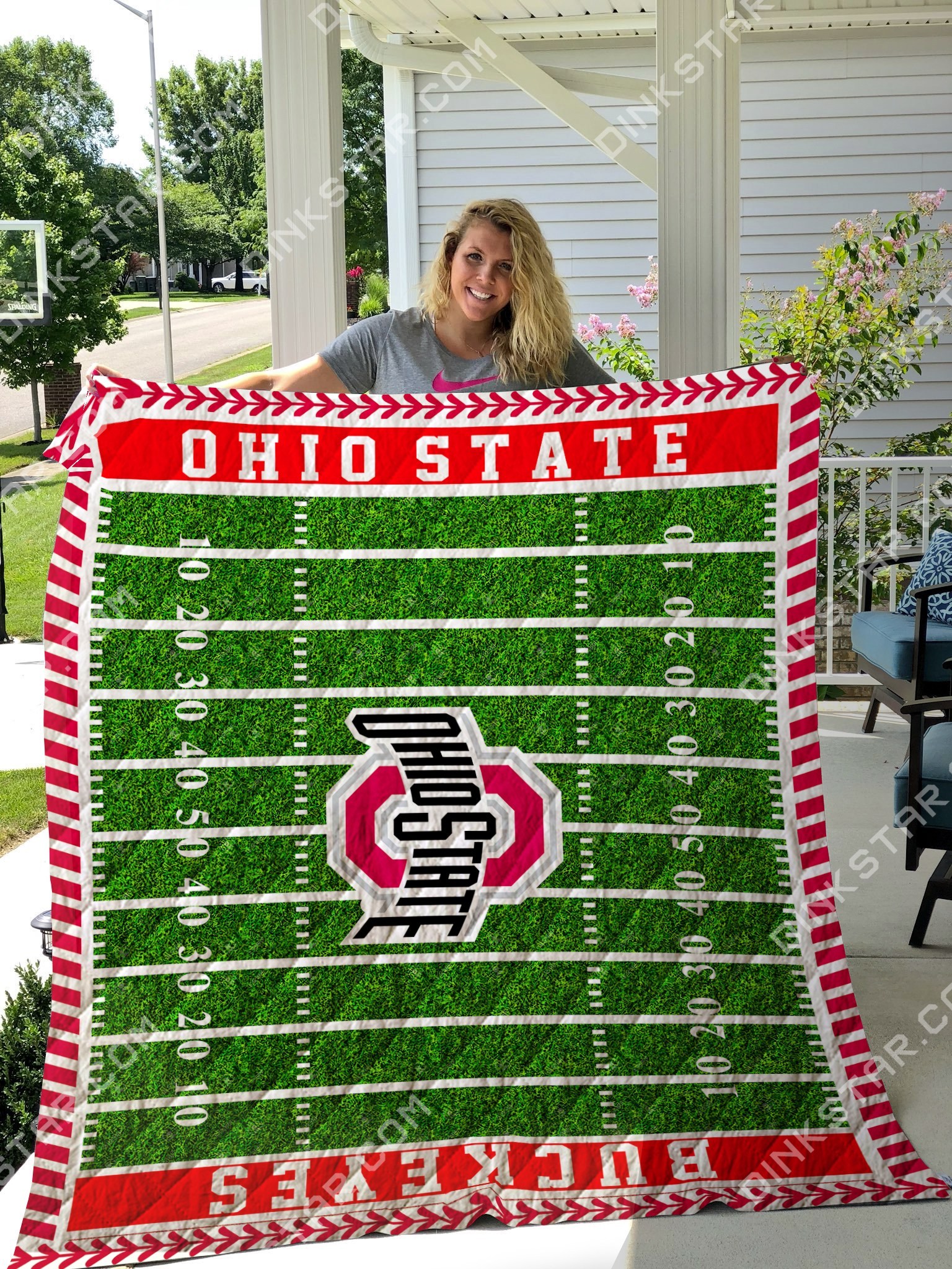 Ohio state buckeyes quilt 4